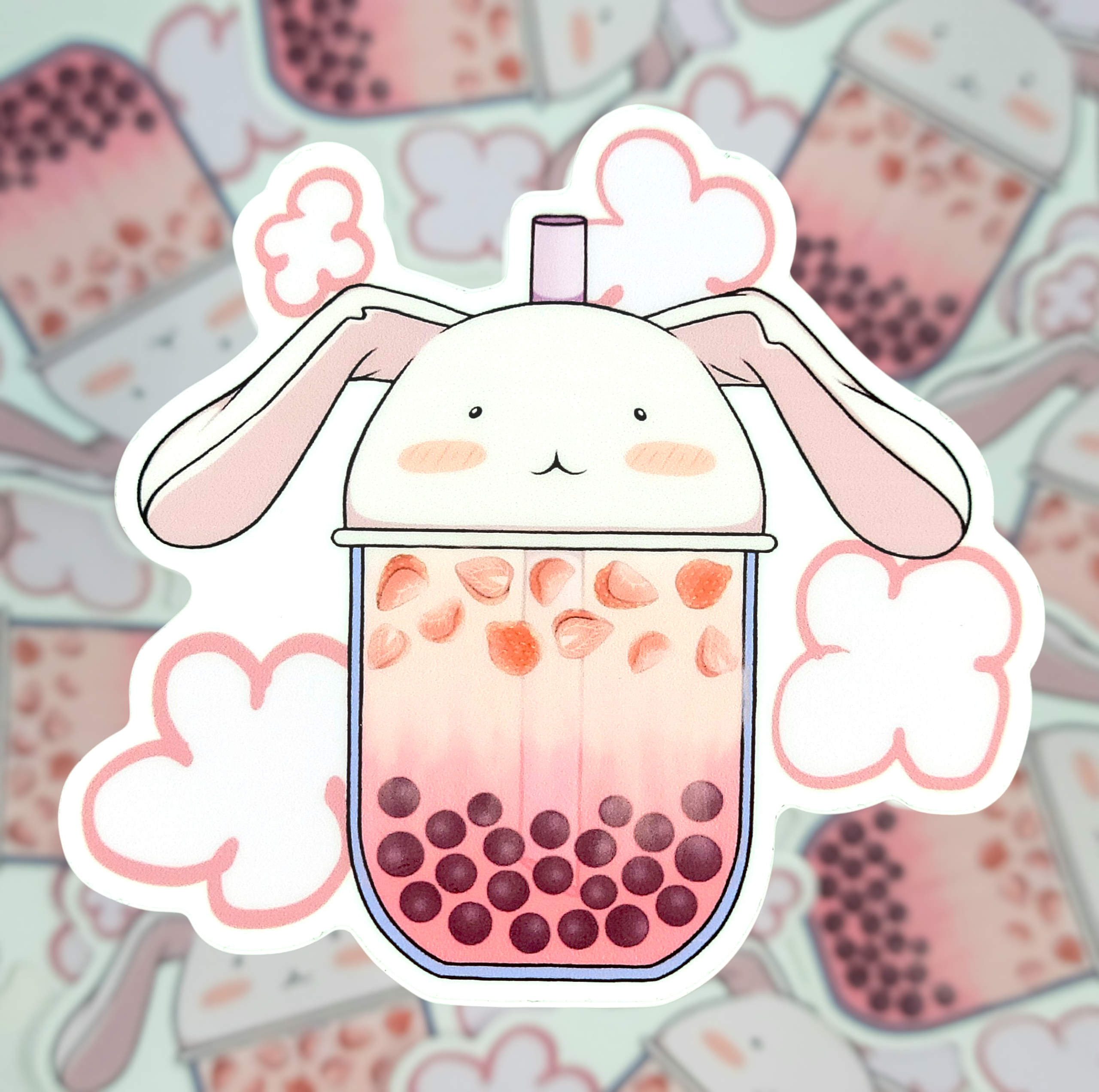 Usa-chan Honey Boba ( Sticker )
