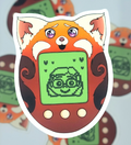 Red Panda Tamagotchi ( Sticker )
