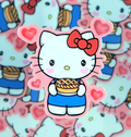 Hello Kitty Hearts ( Sticker )