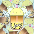 Kero Pudding Boba ( Sticker )