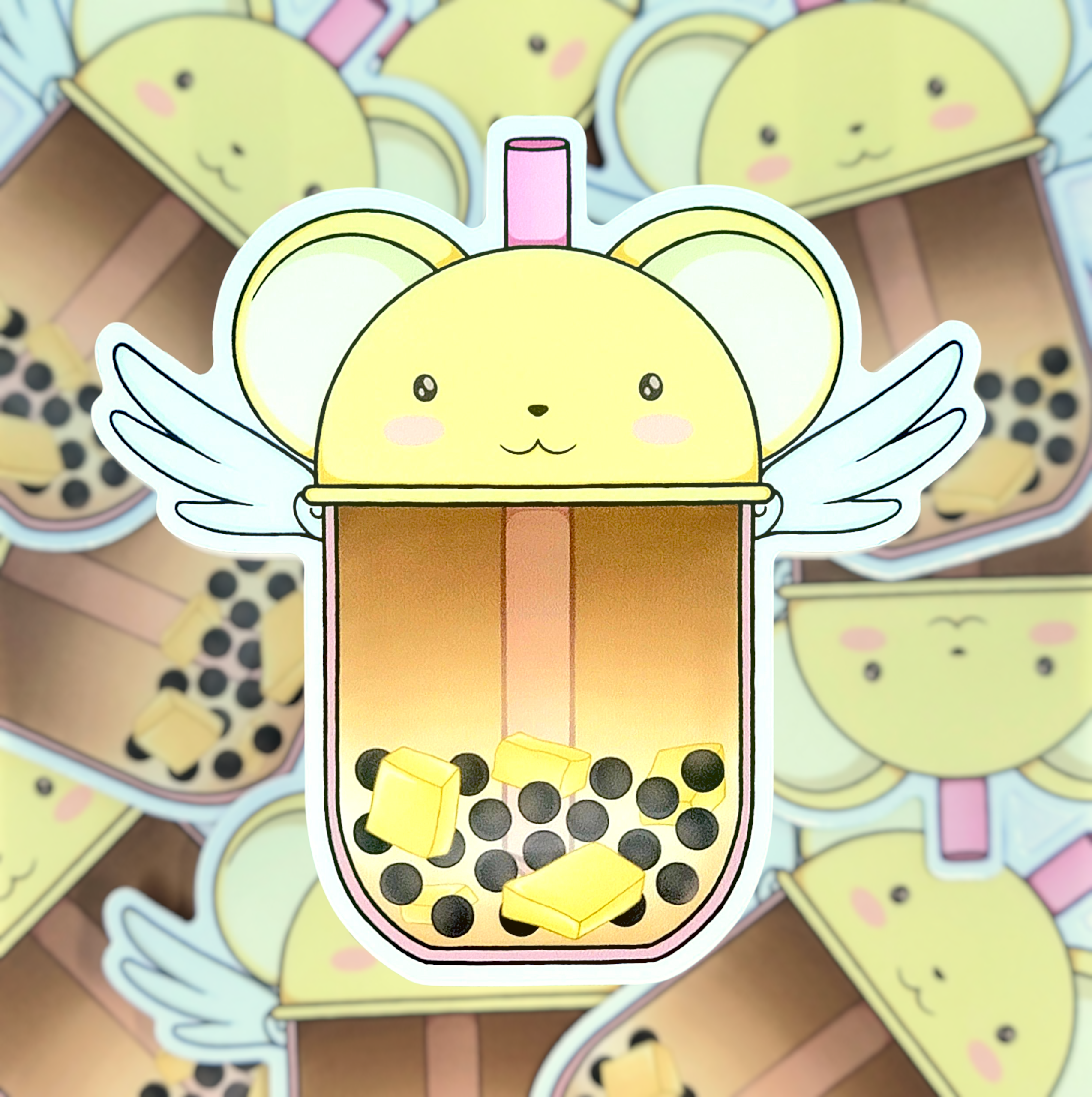 Kero Pudding Boba ( Sticker )