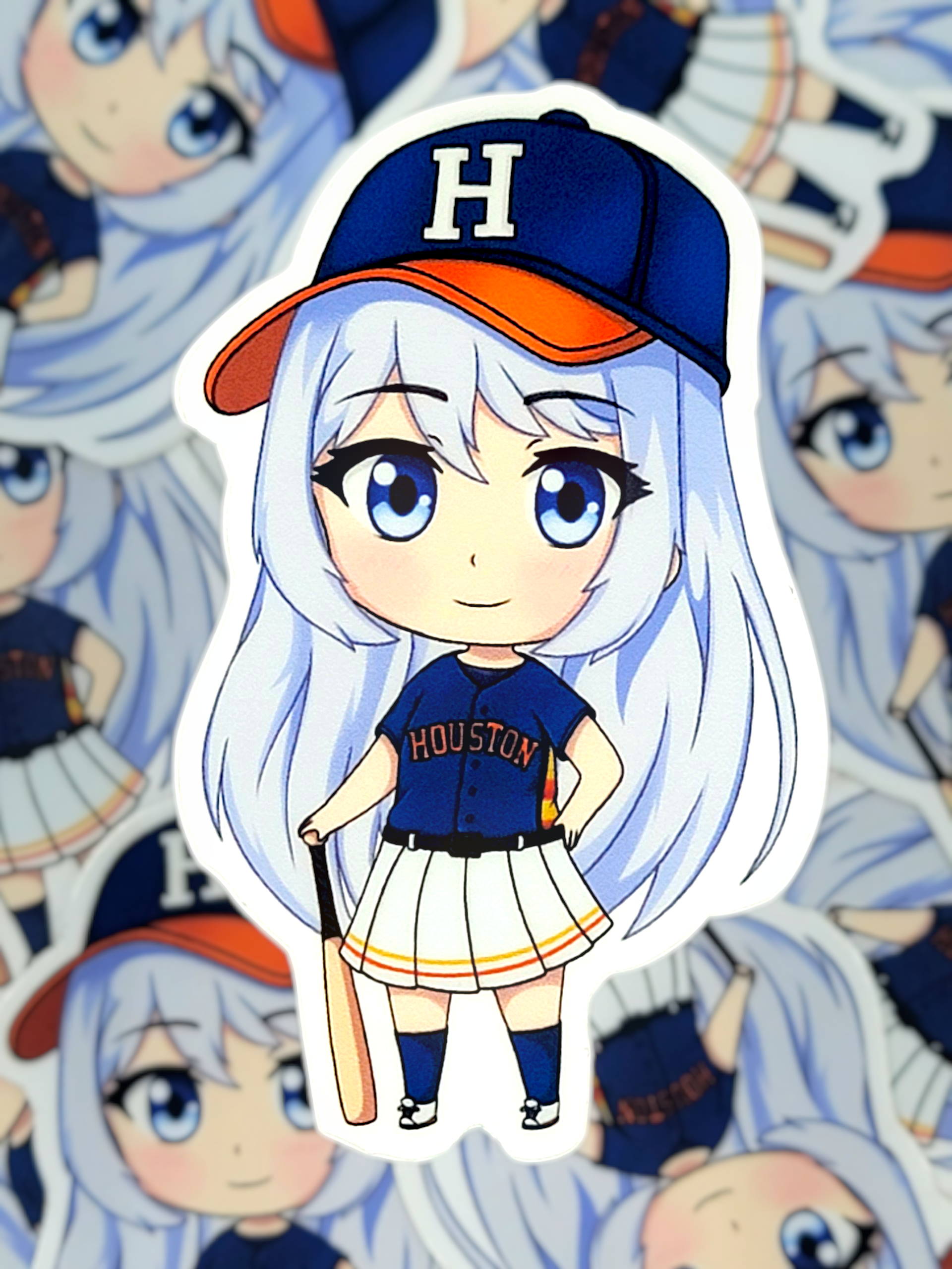 Houston Girl Chibi ( Sticker )