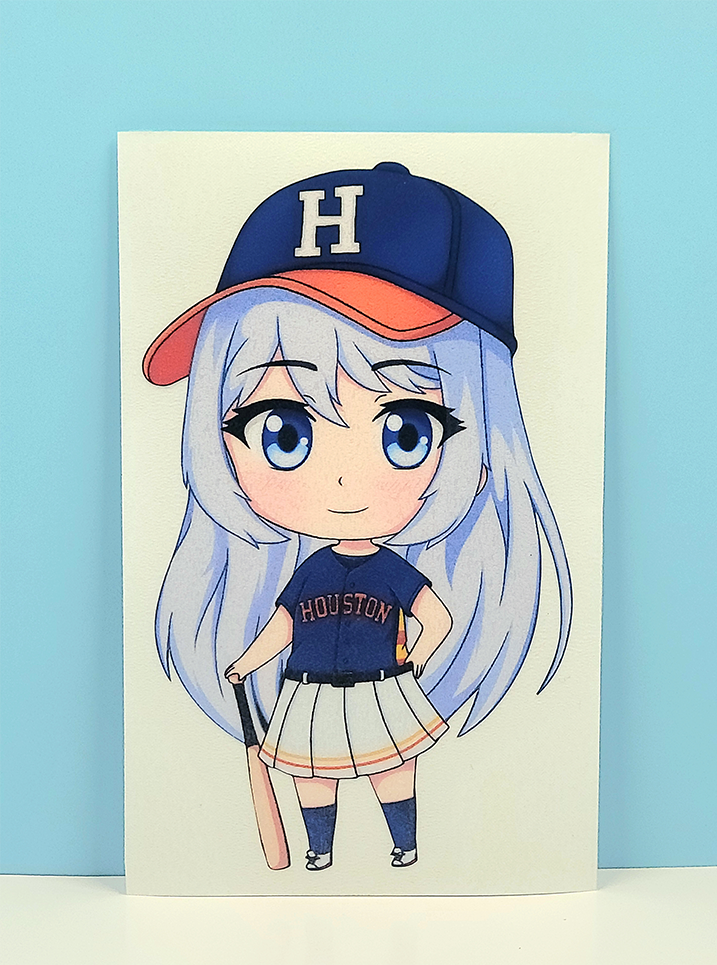 Houston Chibbi Girl ( Decal )