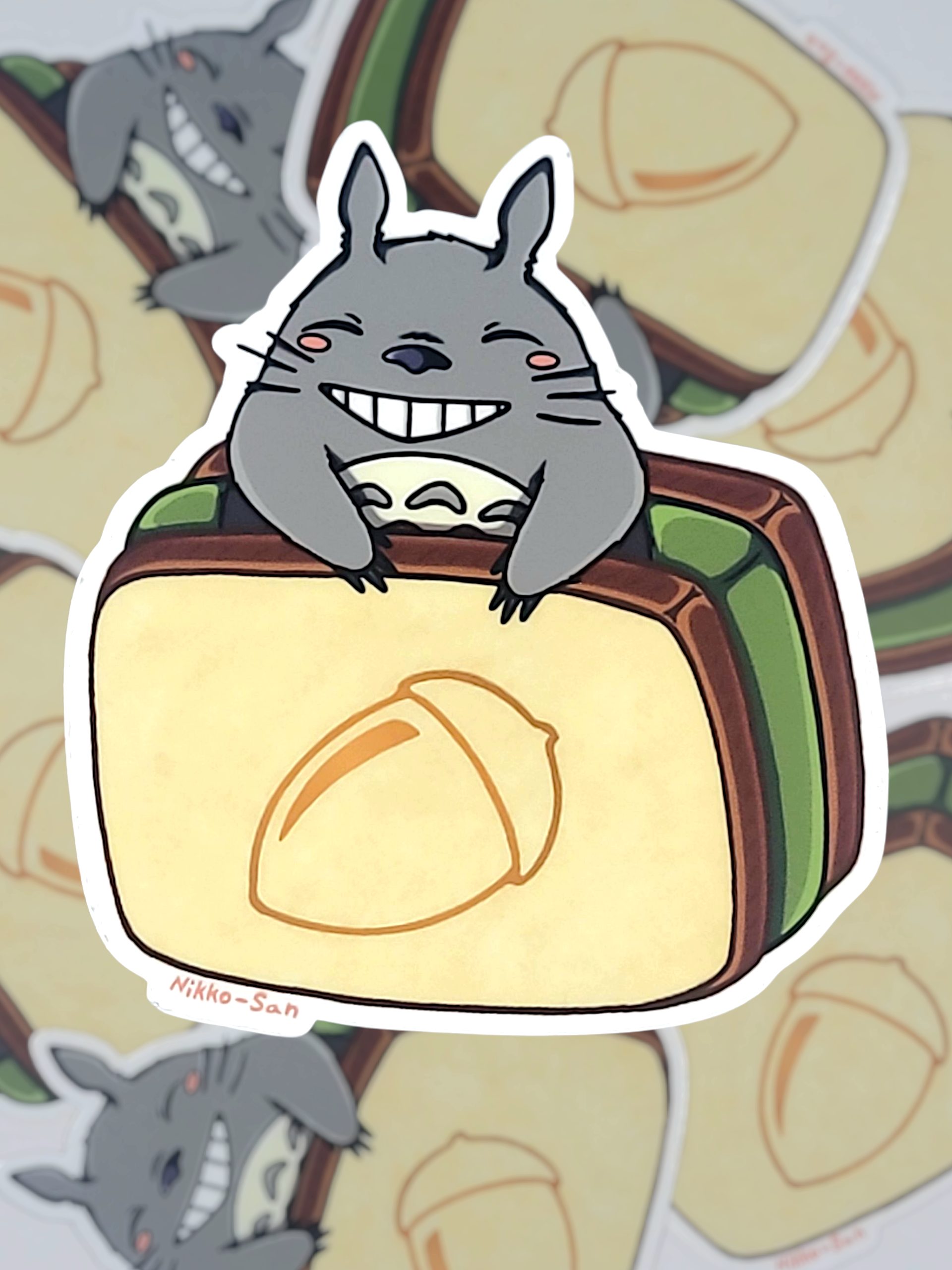 Totoro Bread ( Sticker )