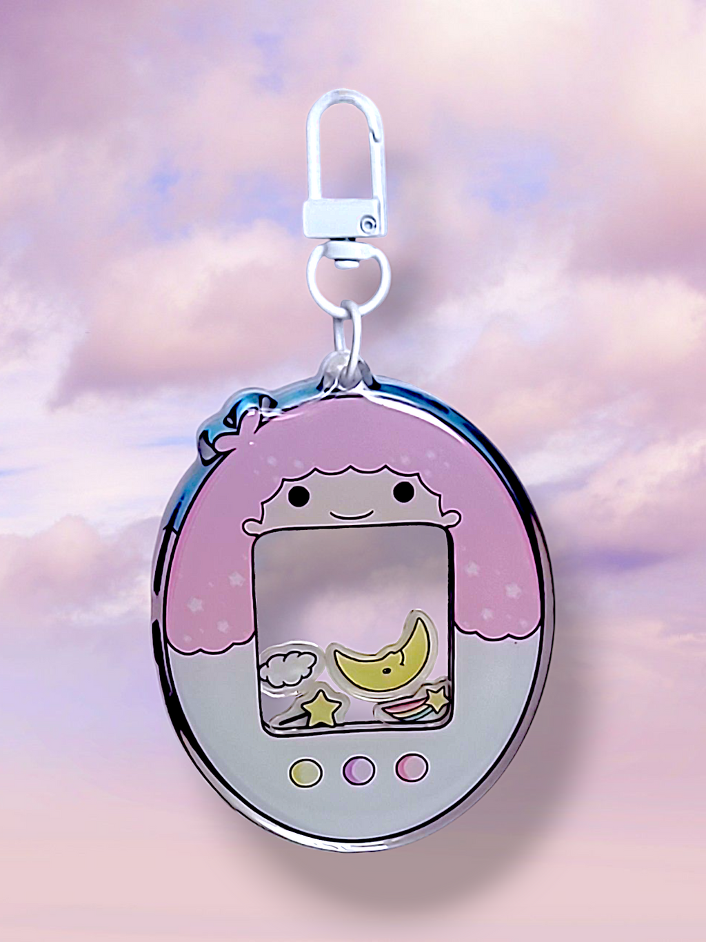 Twin Stars Tamagotchi  ( Shaker Keychain )