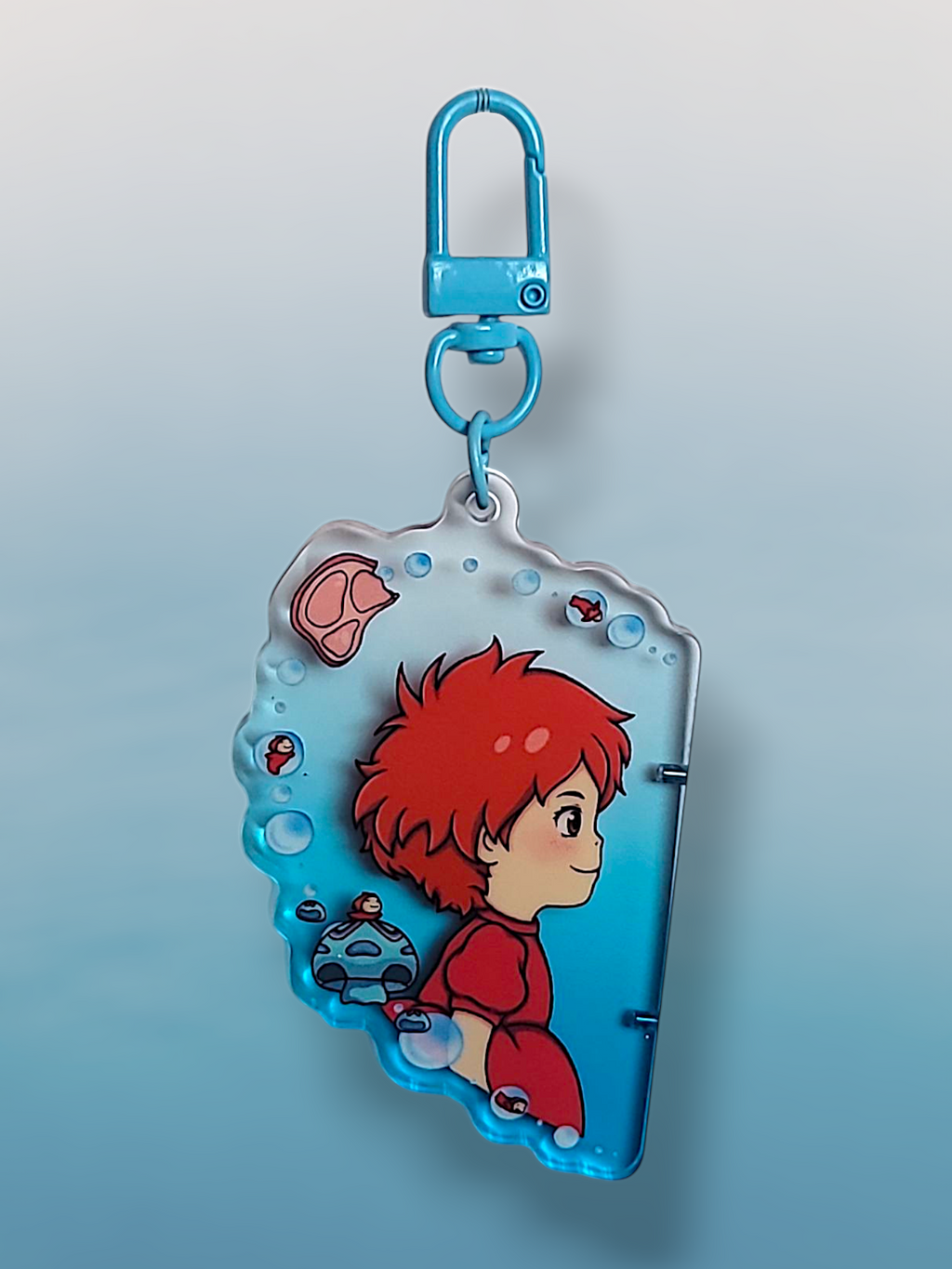 Ponyo and Sosuke Heart  ( Magnetic Keychain )