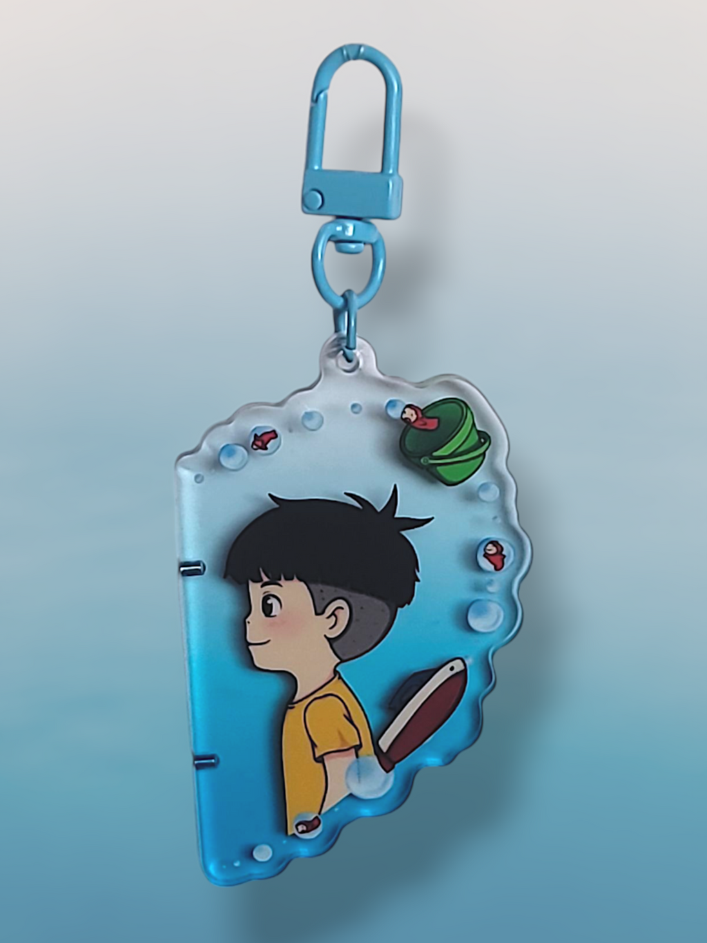 Ponyo and Sosuke Heart  ( Magnetic Keychain )