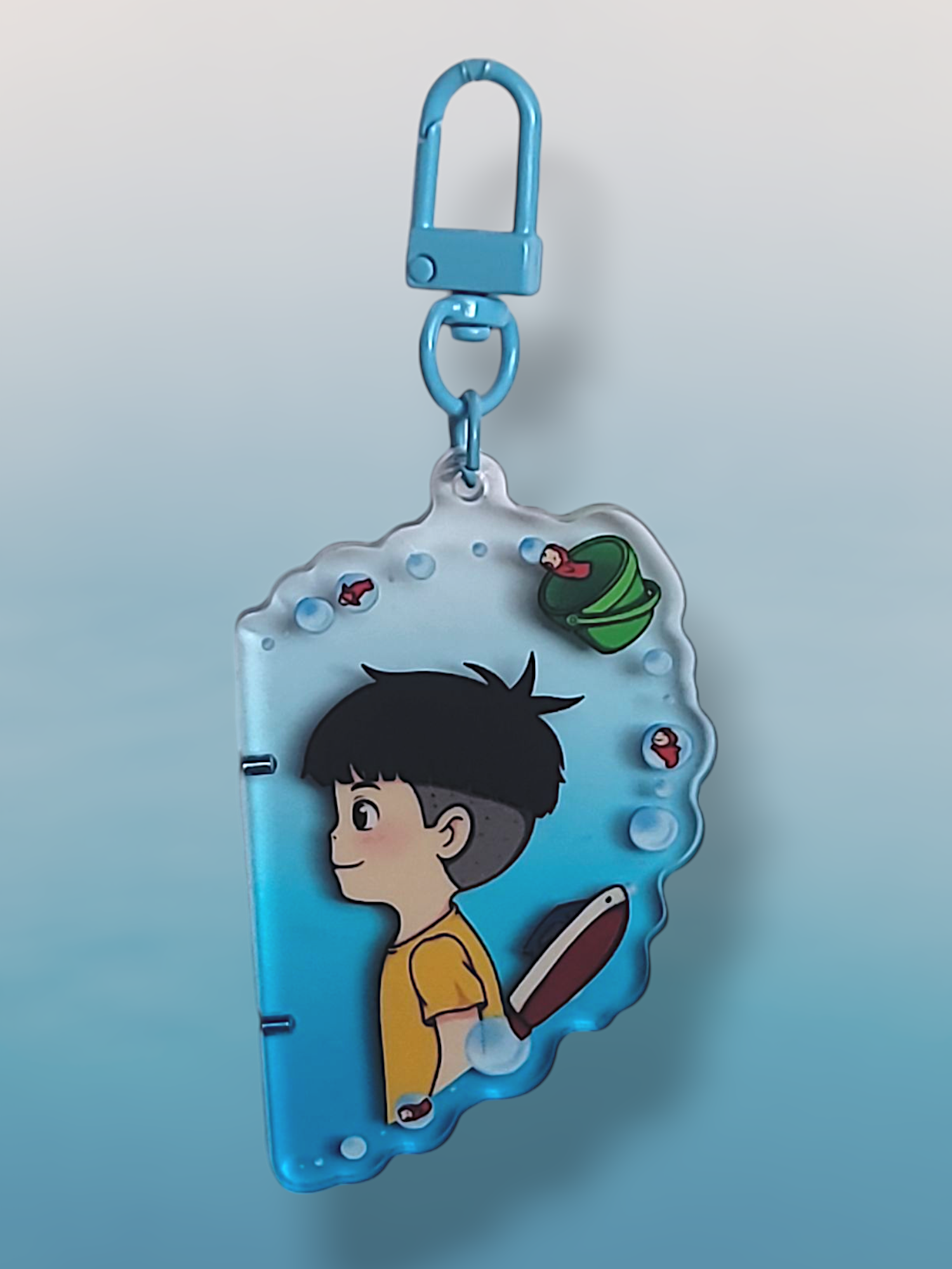 Ponyo and Sosuke Heart  ( Magnetic Keychain )